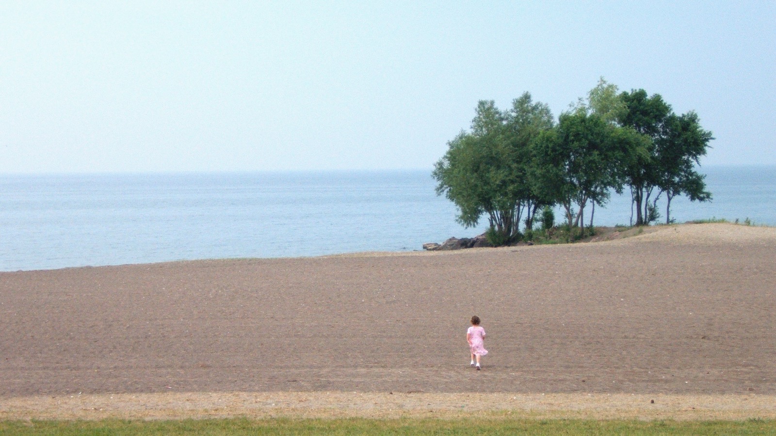 Beach and Lake Ontario shoreline at Hamlin Beach State Park in New York