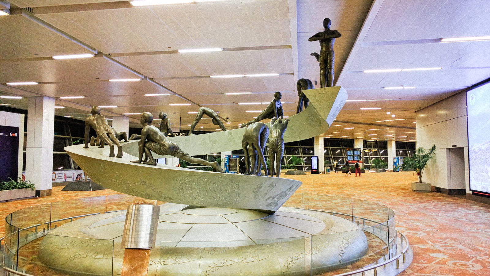 Exterior of Terminal 3 at Indira Gandhi International Airport in Delhi