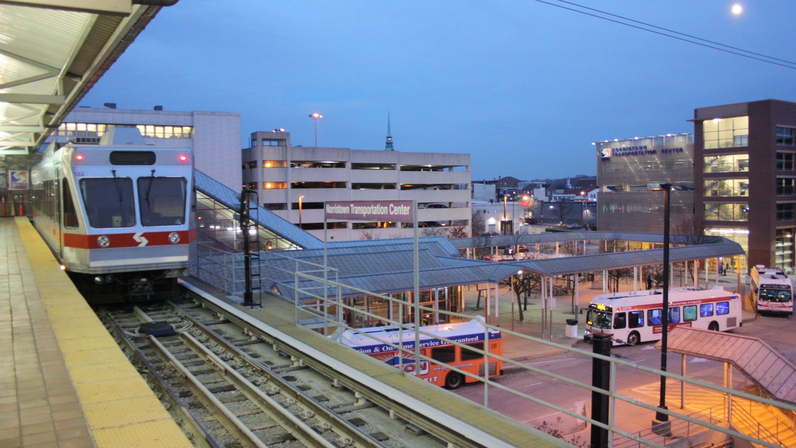 SEPTA Norristown High Speed Line car at Norristown Transportation Center