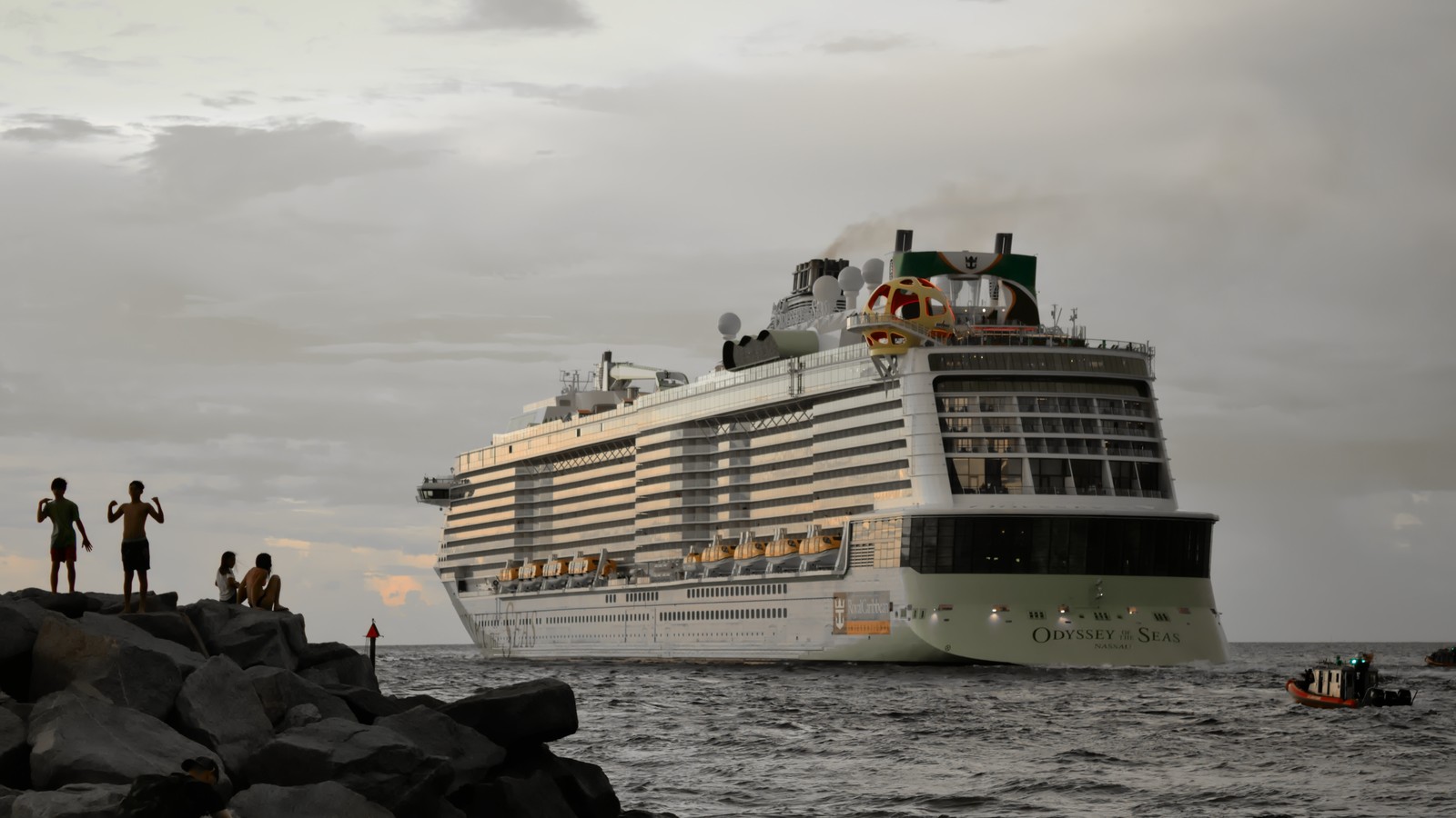 Royal Caribbean Odyssey of the Seas leaving Fort Lauderdale