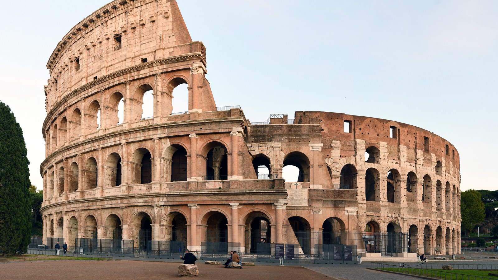 Daylight exterior of the Colosseum in Rome