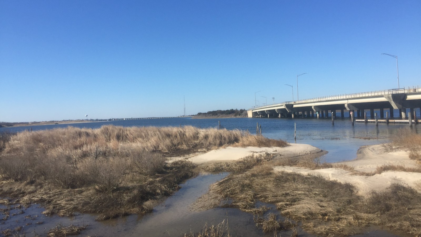 Corson's Inlet State Park and Russ Chattin Bridge between Ocean City and Strathmere, New Jersey