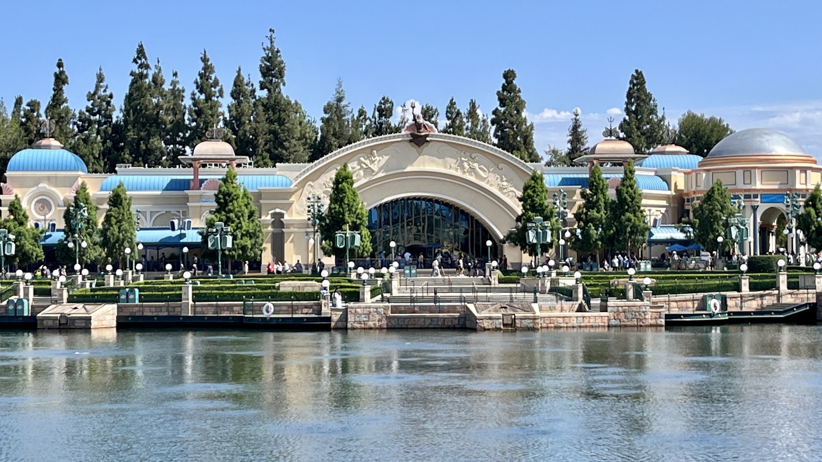 Paradise Gardens Park at Disney California Adventure, the venue for the Coco musical during Plaza de la Familia