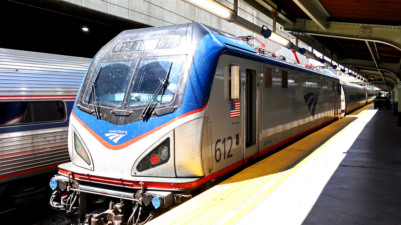 Amtrak ACS-64 electric locomotive at Washington Union Station