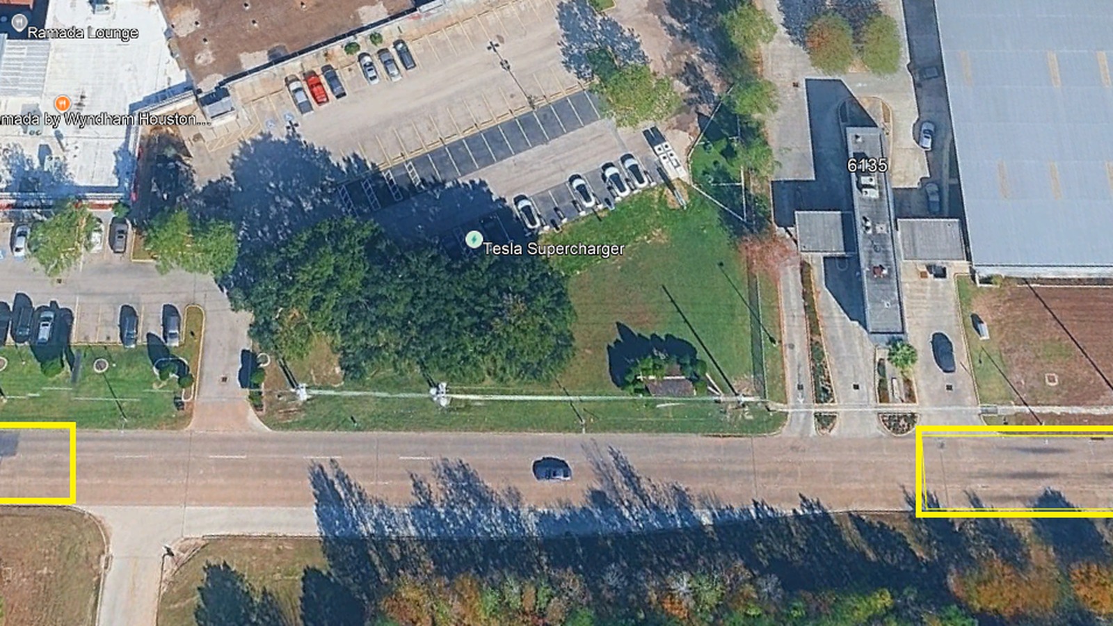 Construction along Will Clayton Parkway near Houston Bush Intercontinental Airport