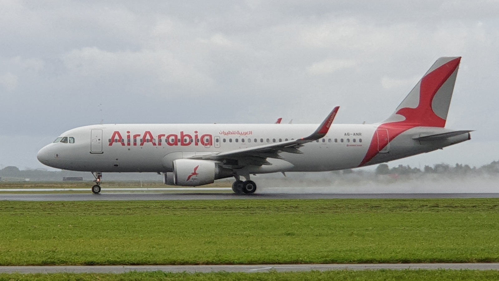 Air Arabia Airbus A320 A6-ANR on the ground in current Air Arabia livery