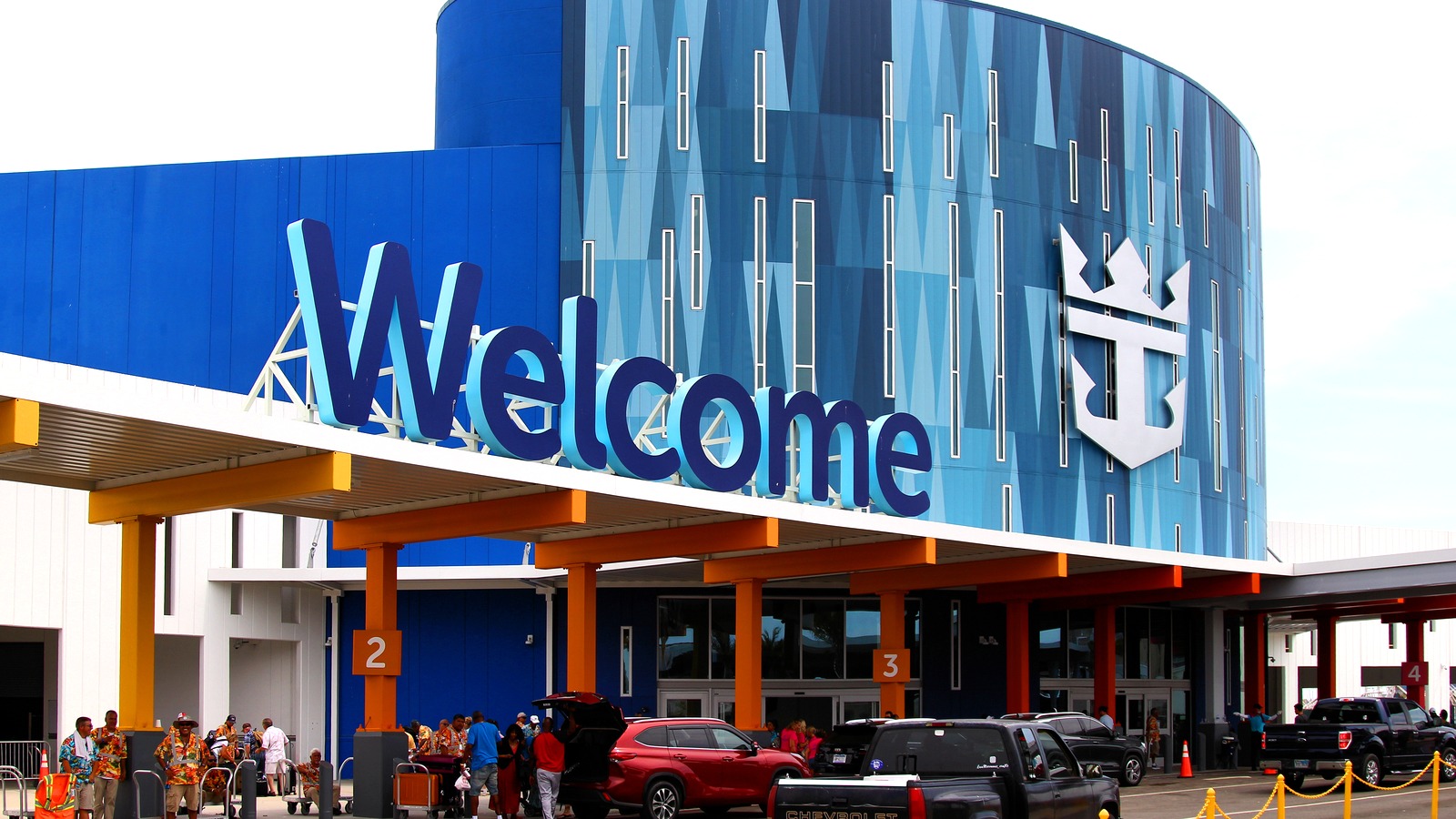 Royal Caribbean Cruise Terminal 10 building at the Port of Galveston, Texas