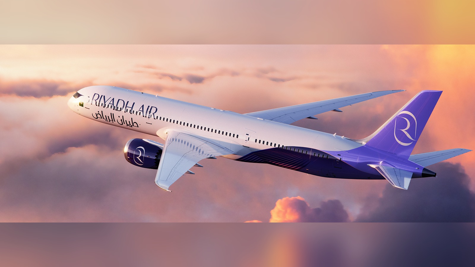 Riyadh Air Boeing 787 aircraft in airline livery