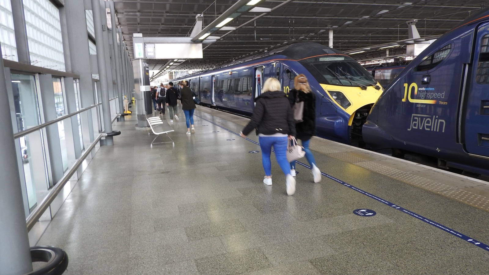 An HS1 Javelin train at London St Pancras, not a future Virgin Trains service