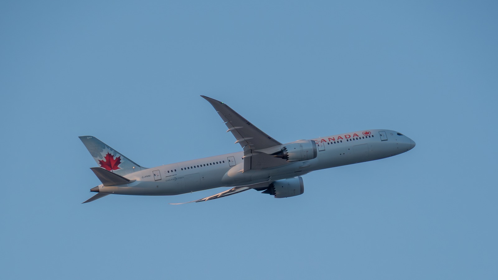 Air Canada Boeing 787-9 aircraft at Frankfurt Airport