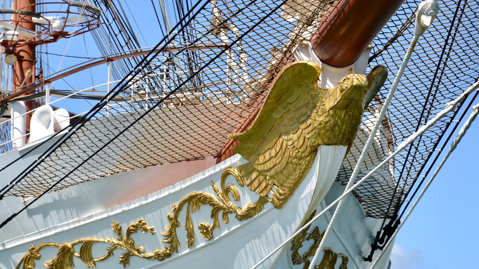 Sea Cloud II tall ship cruise yacht under full sail at sea