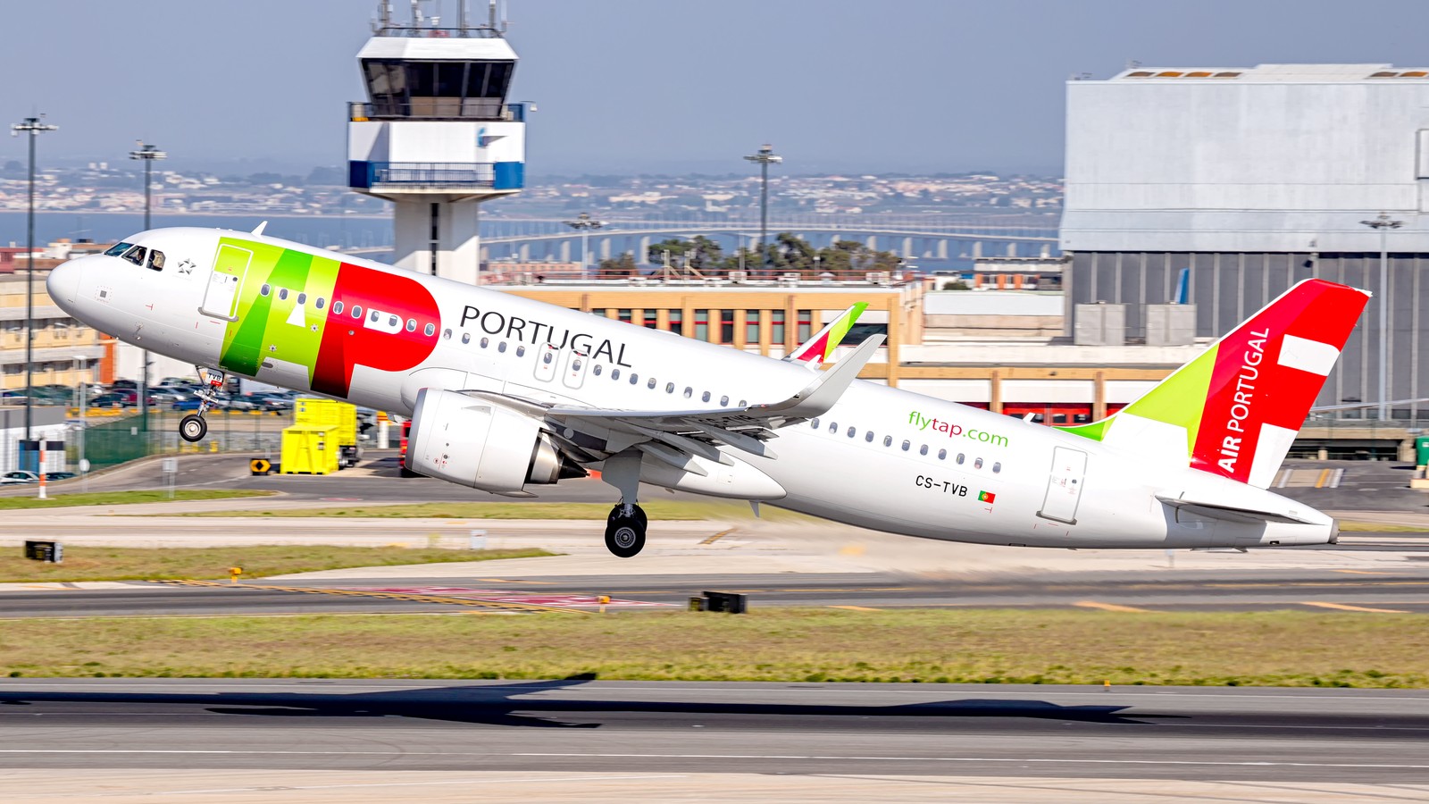TAP Air Portugal Airbus A320neo registered CS-TVB on the ground