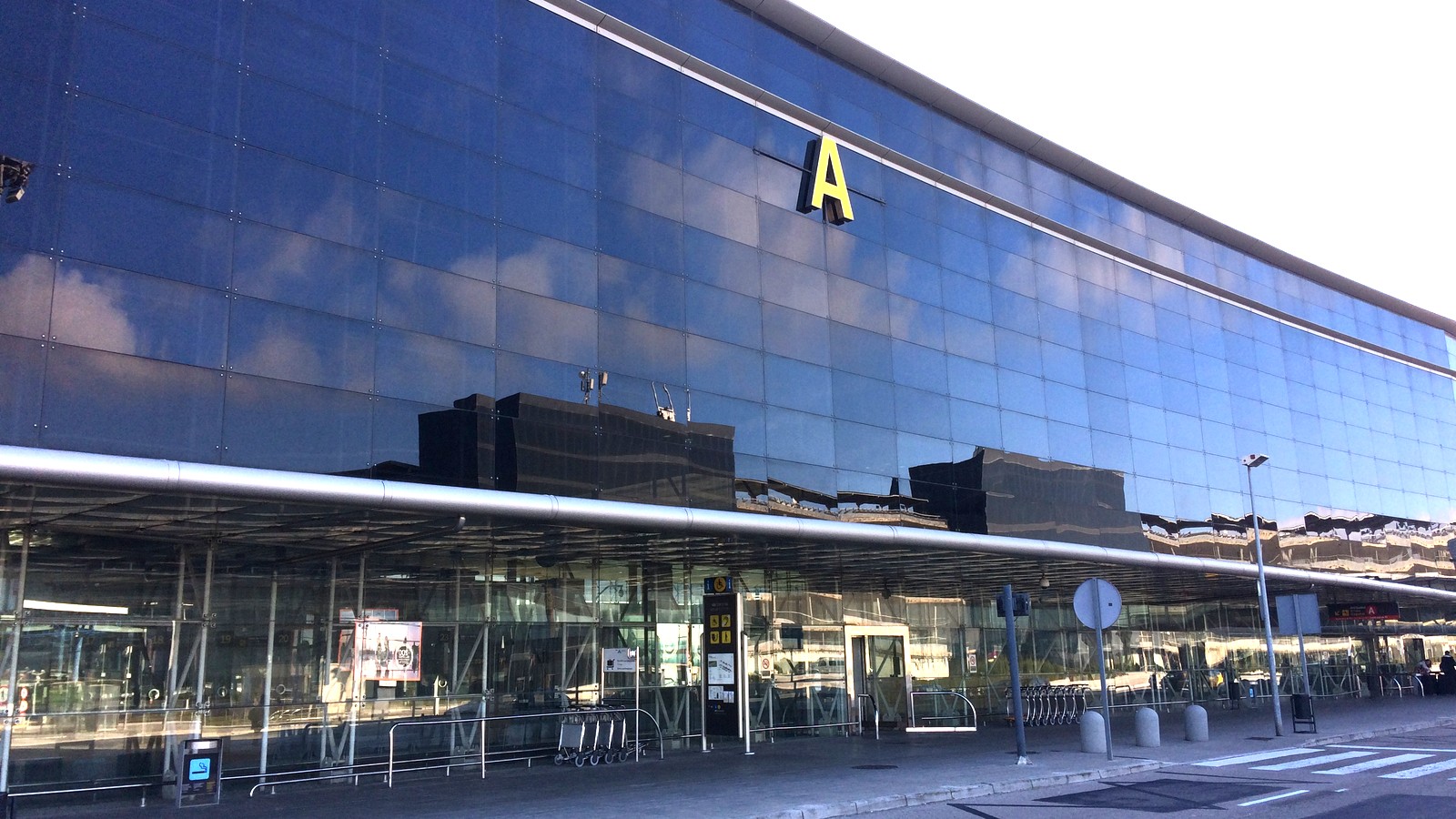 Terminal exterior at Barcelona El Prat Airport