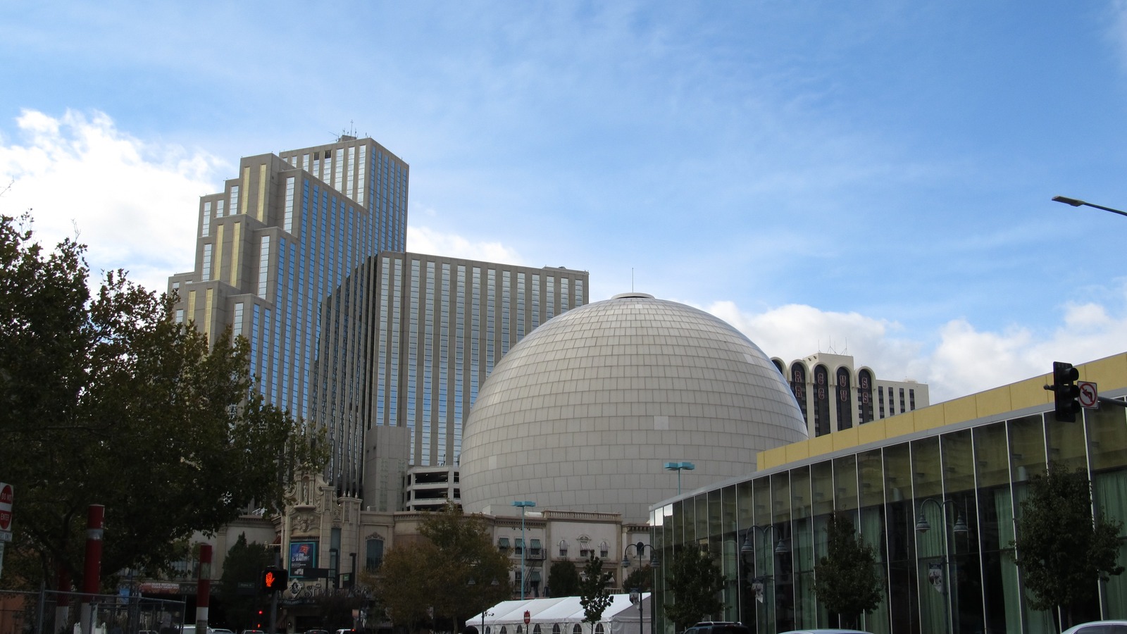 Exterior of the Silver Legacy Resort Casino in downtown Reno, Nevada