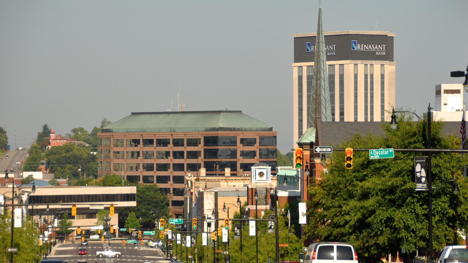 Daytime skyline view of downtown Montgomery Alabama
