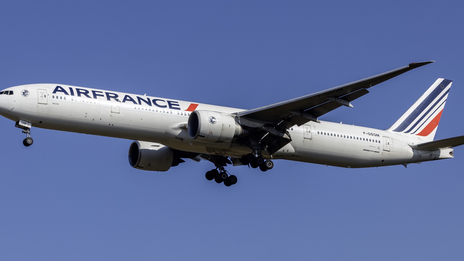 Air France Boeing 777-300ER in flight in airline livery
