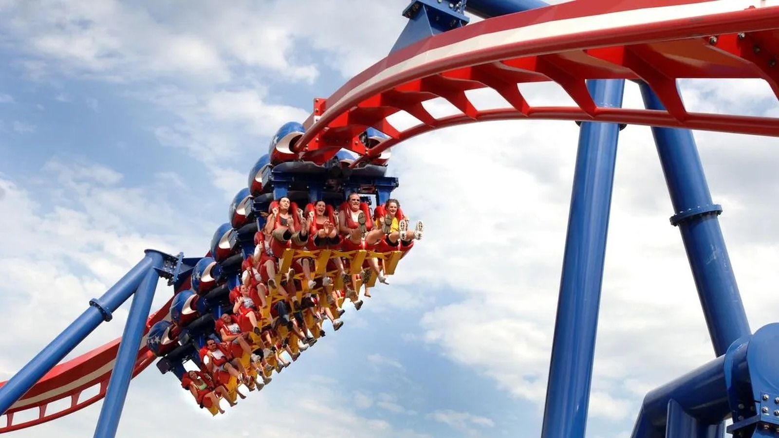 Aerial and park overview of Worlds of Fun in Kansas City