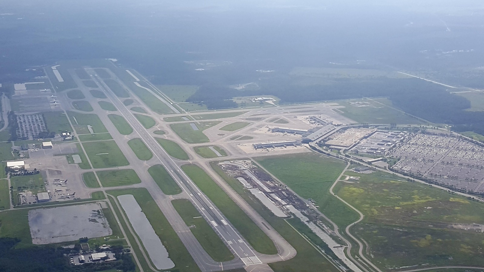 Aerial view of Southwest Florida International Airport in Fort Myers