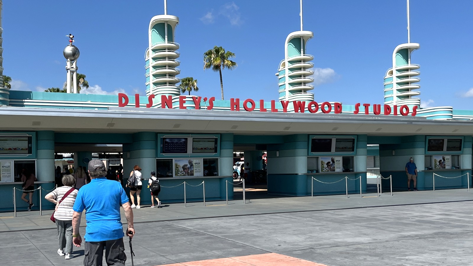 Entrance gate area at Disney's Hollywood Studios in Walt Disney World