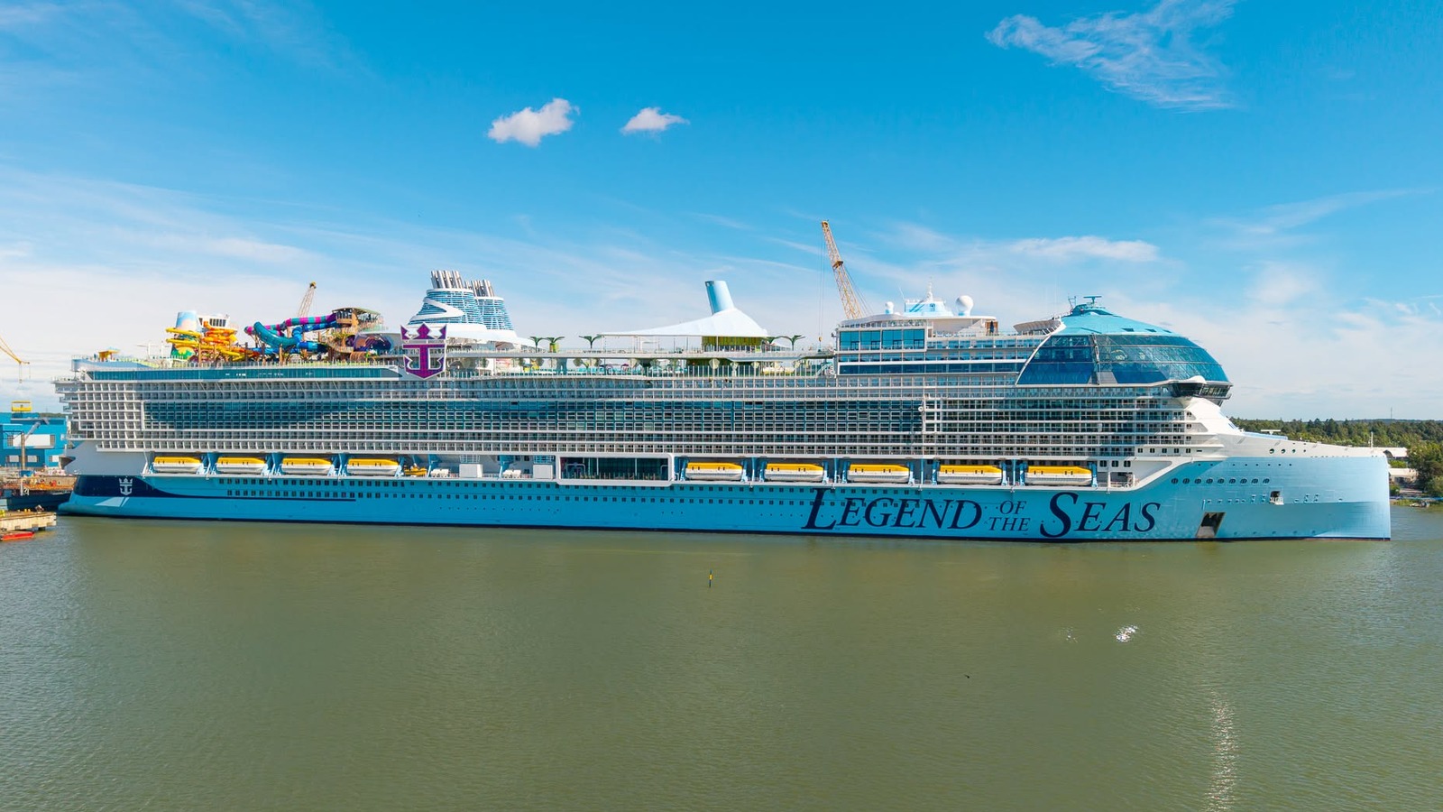 Legend of the Seas Icon-class cruise ship at Meyer Turku shipyard