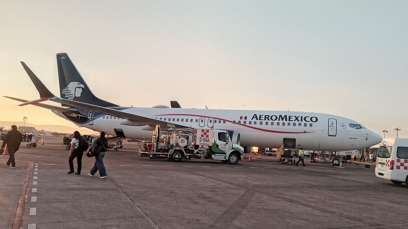 Aeromexico Boeing 737 MAX aircraft at Guadalajara International Airport