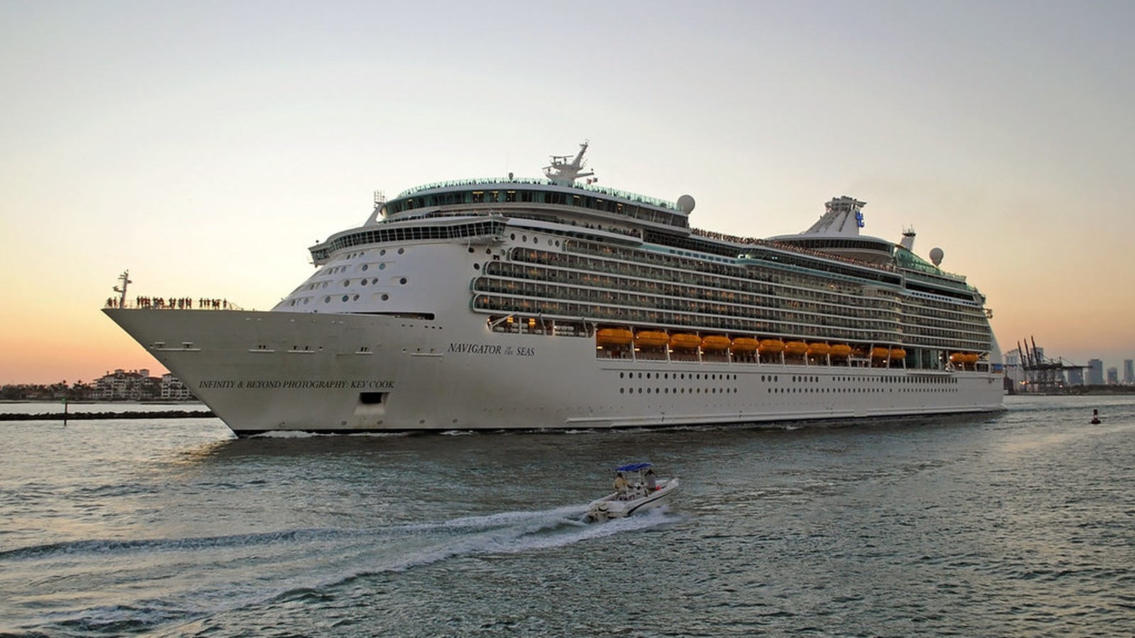 Navigator of the Seas cruise ship exterior with Royal Caribbean identity