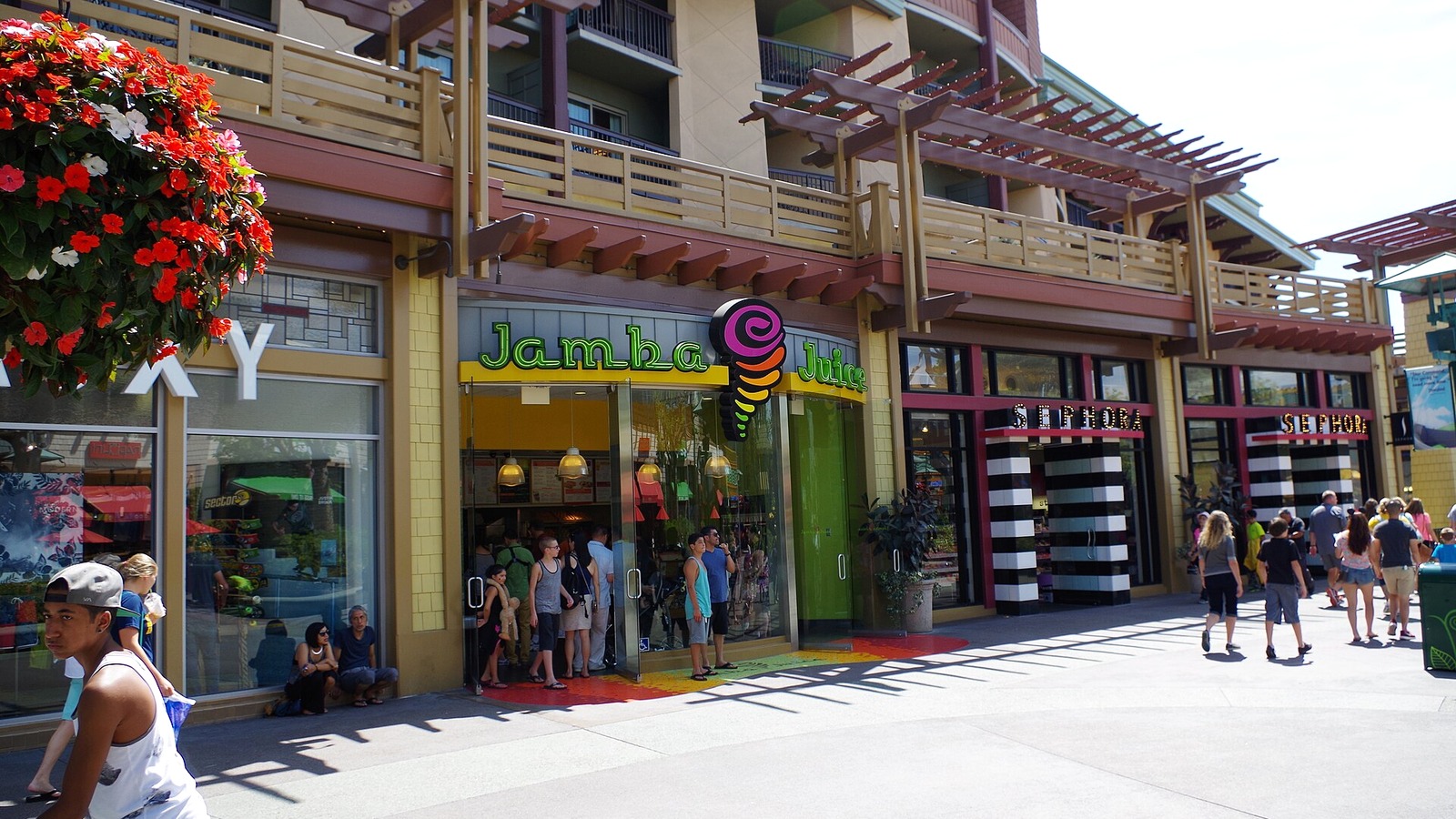Daytime view inside the Downtown Disney District at Disneyland Resort