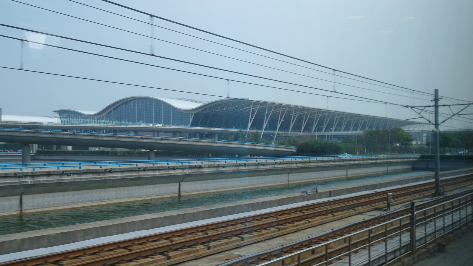 Exterior view of Shanghai Pudong International Airport