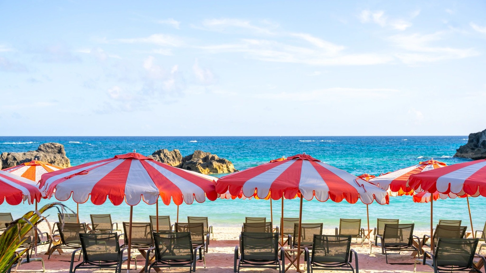 Palmetto Beach Club oceanfront pool and beach at Fairmont Southampton in Bermuda