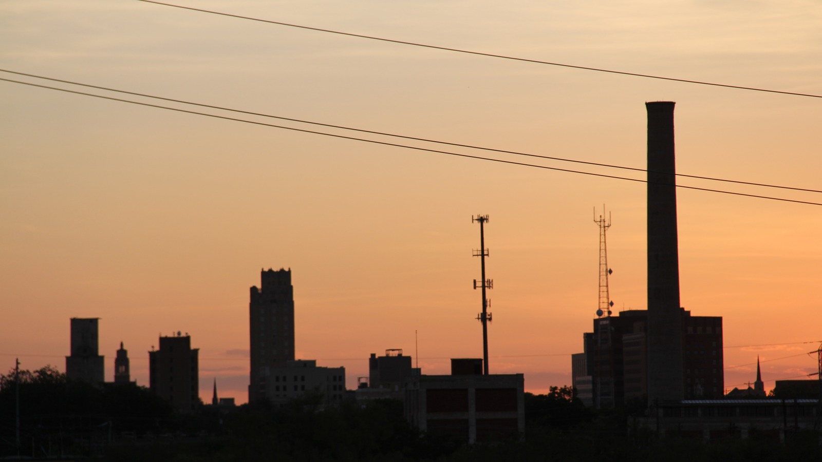 Downtown Abilene, Texas, at sunset