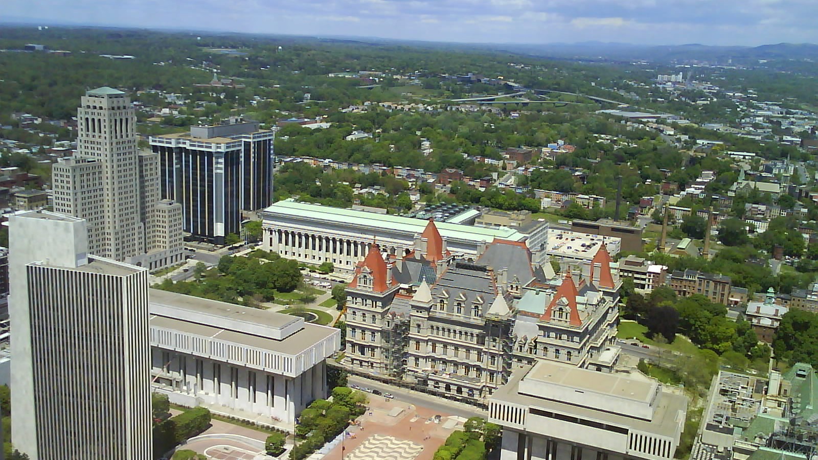 View from Corning Tower observation deck in Albany