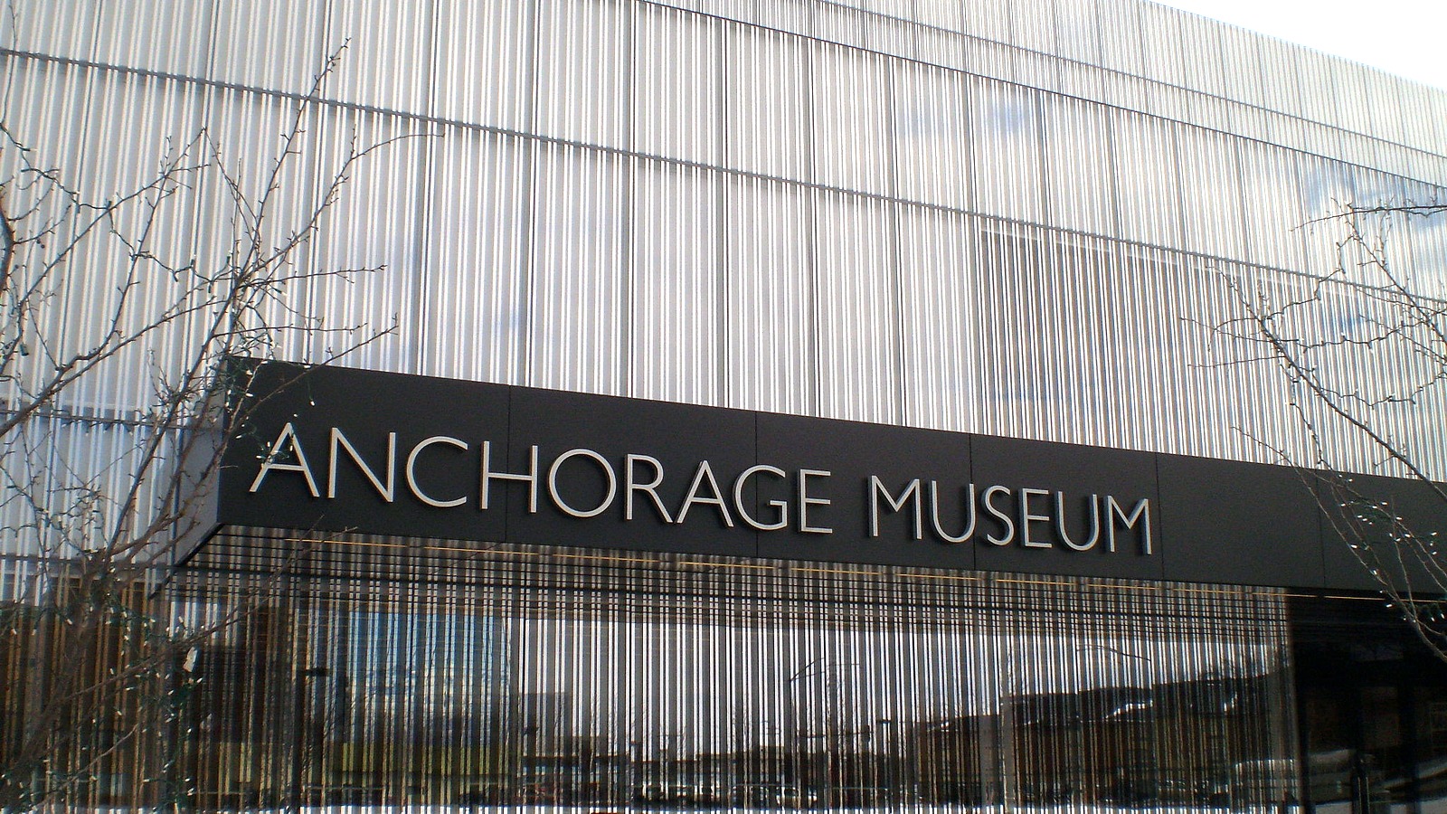 Anchorage Museum exterior in downtown Anchorage