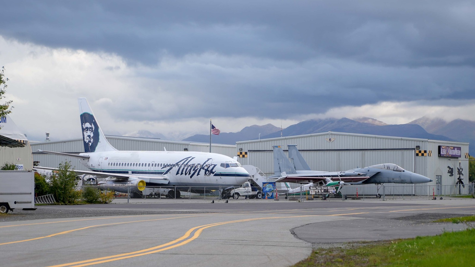 Aircraft at the Alaska Aviation Museum on Lake Hood