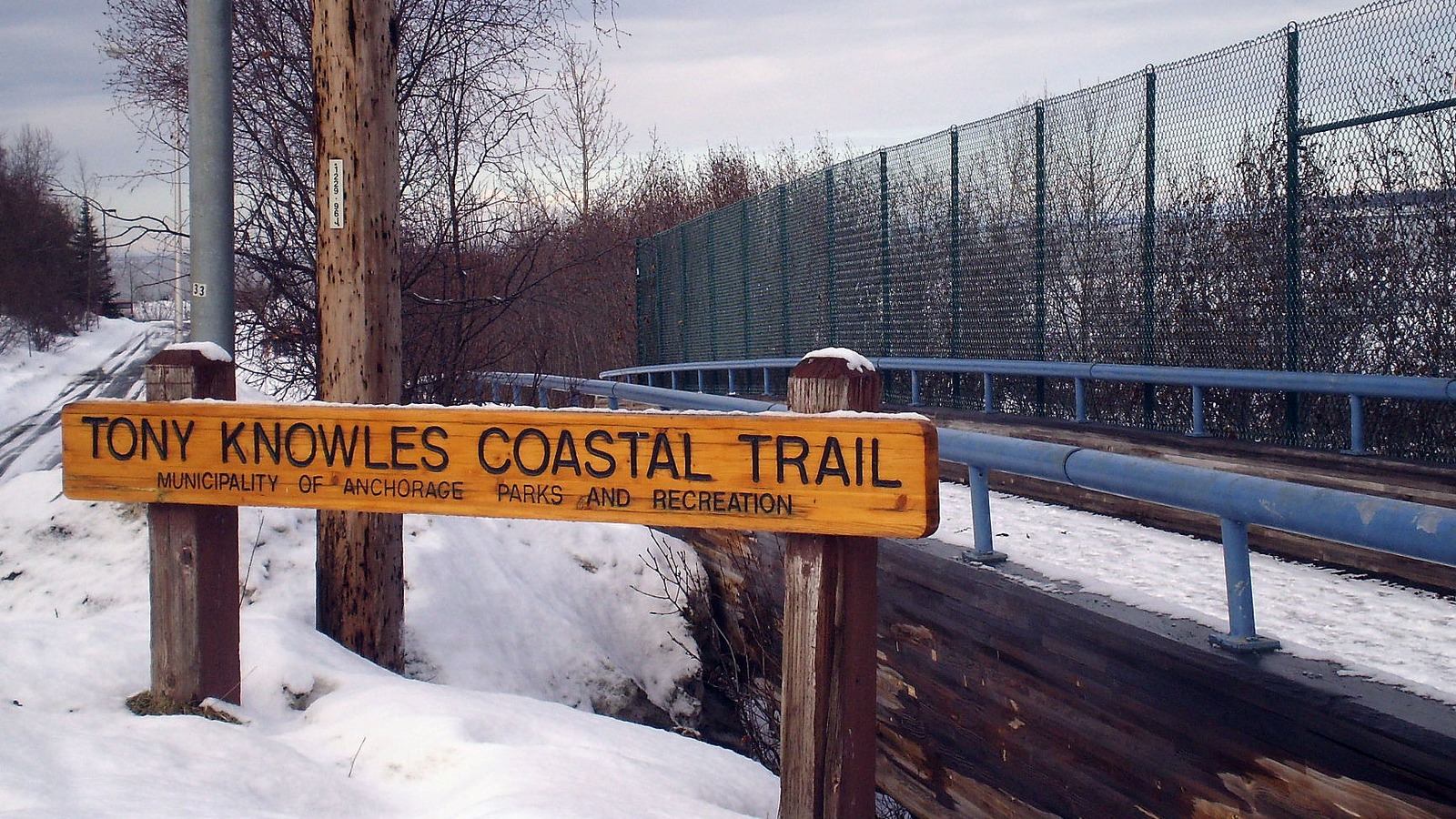 Tony Knowles Coastal Trail along Cook Inlet