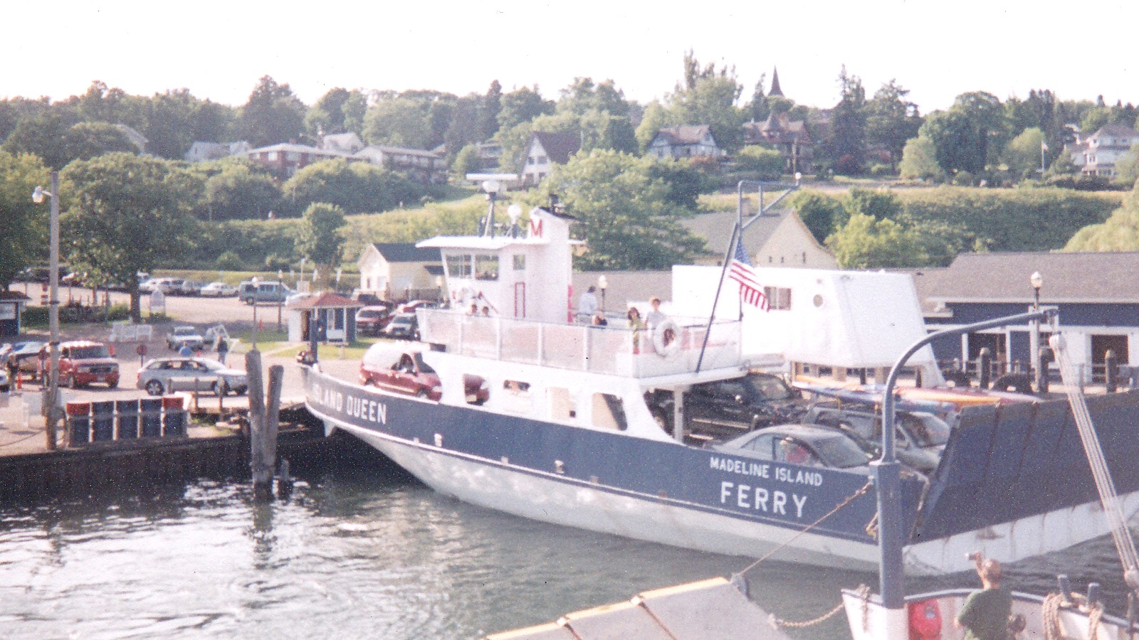 Madeline Island car ferry at the Bayfield dock