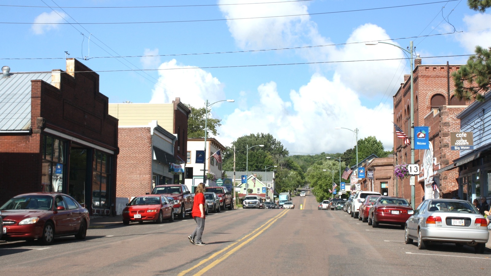 Historic downtown Bayfield along Wisconsin Highway 13