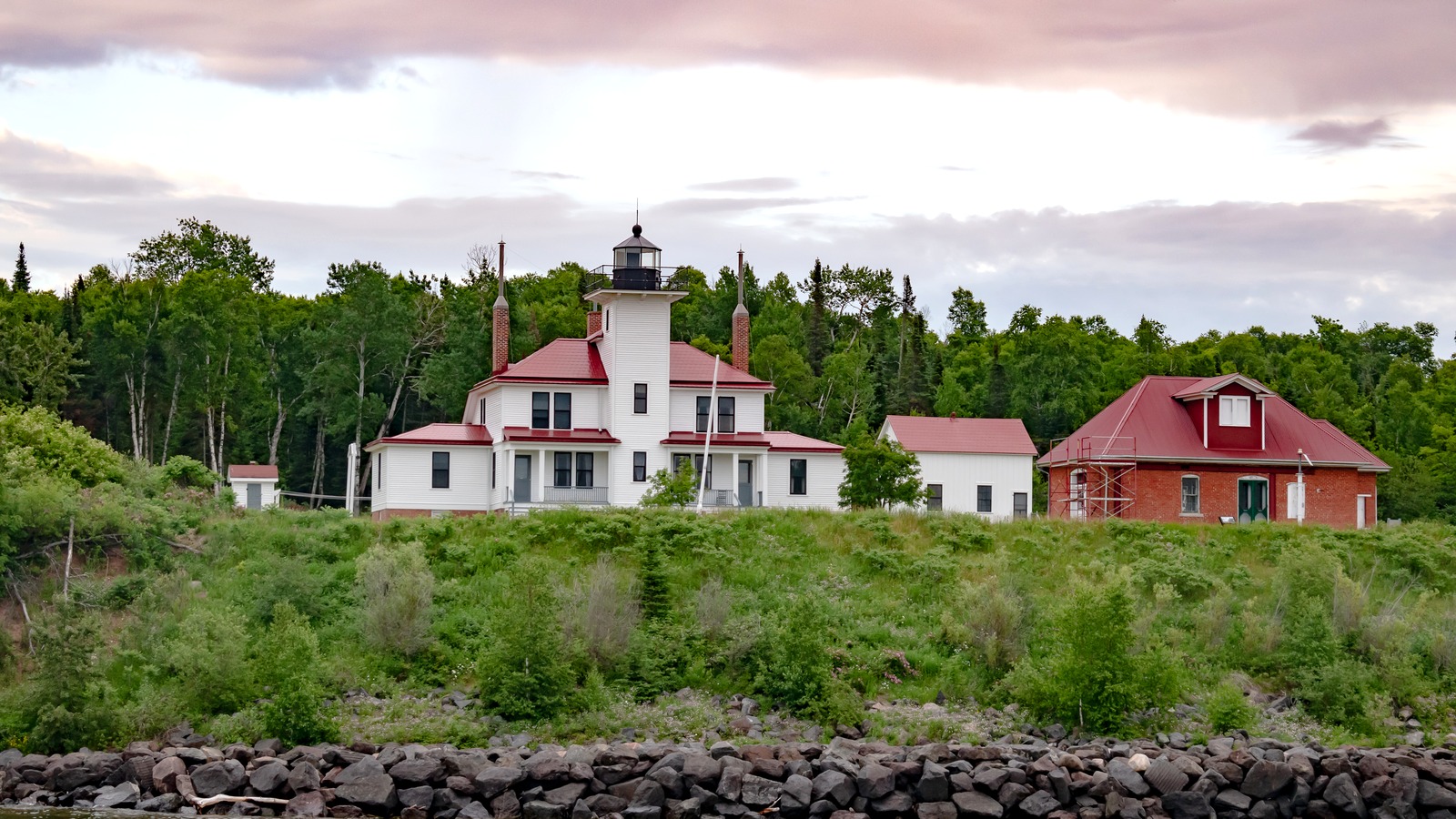 Raspberry Island Lighthouse in Apostle Islands National Lakeshore