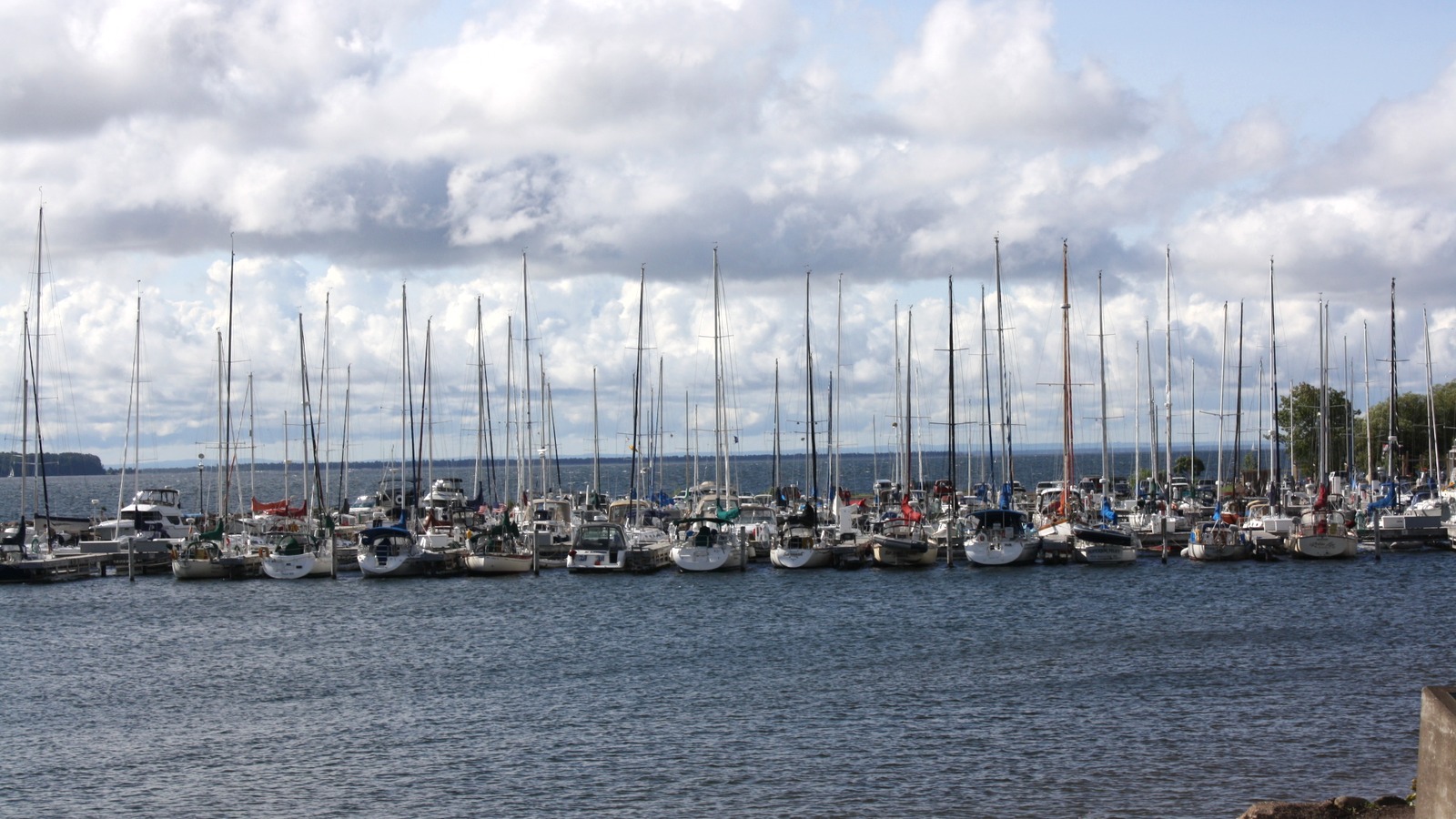 Sailboats at Bayfield Marina on Lake Superior
