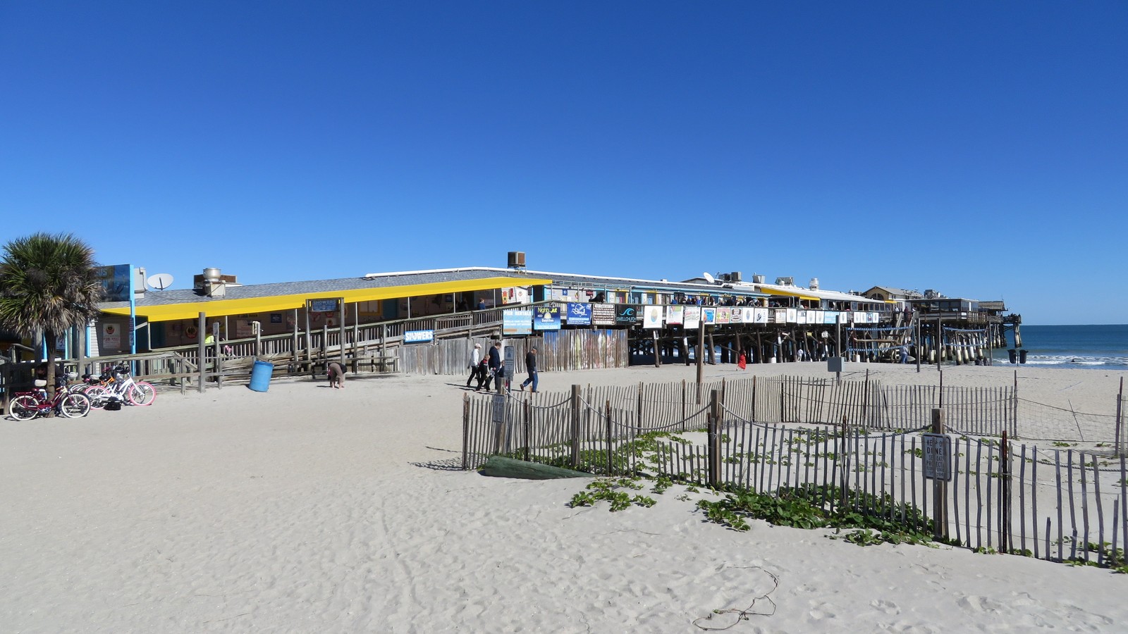 Cocoa Beach Pier extending into the Atlantic