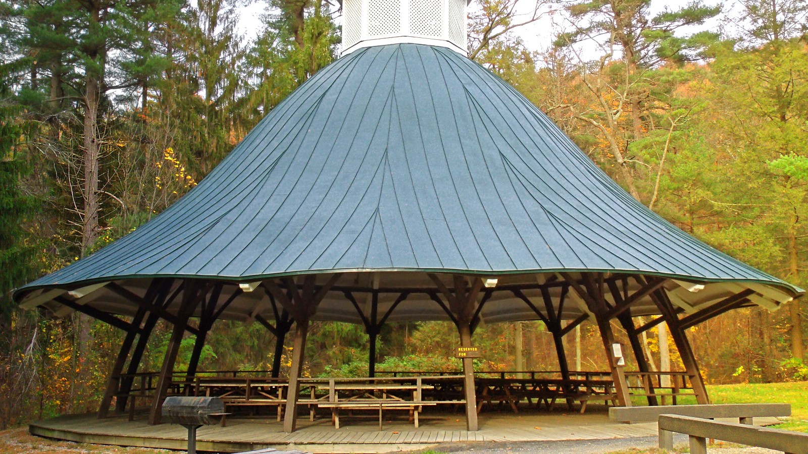 Historic pavilion at Mont Alto State Park