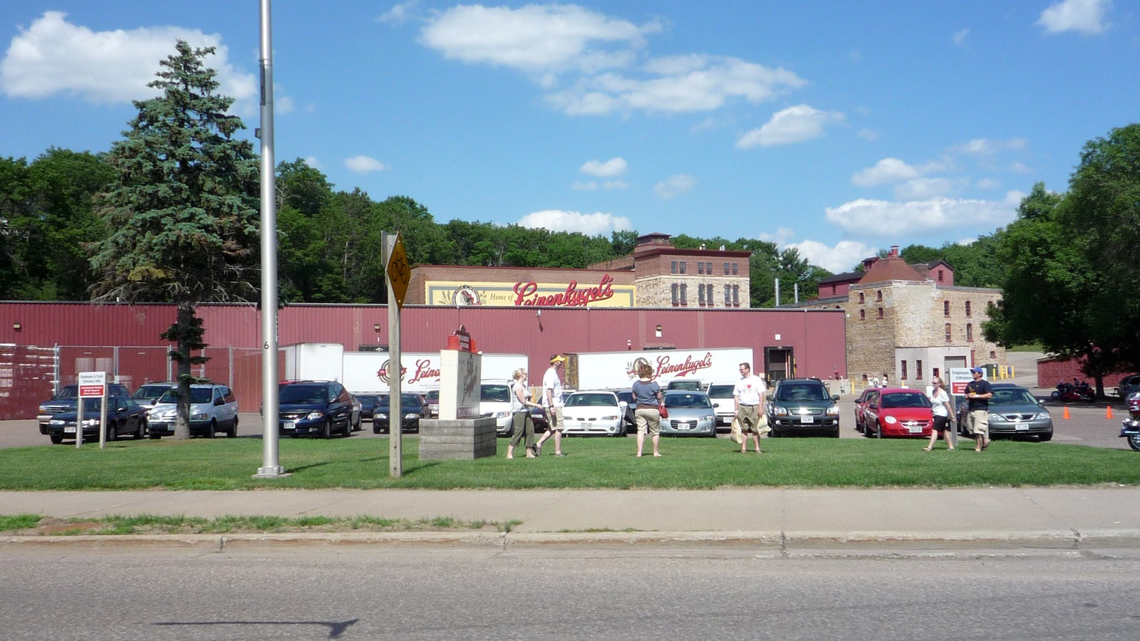 Historic Leinenkugel brewery buildings in Chippewa Falls