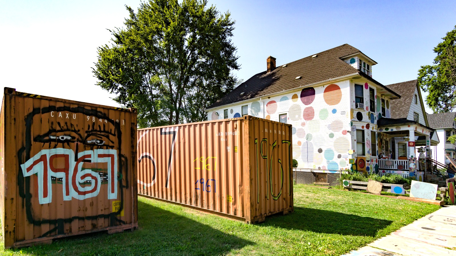 Colorful installation at the Heidelberg Project