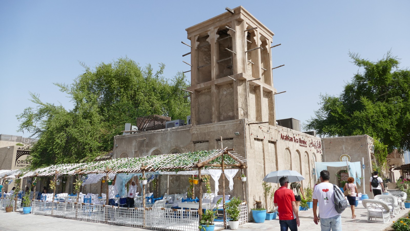 Traditional lanes and wind towers in Al Fahidi