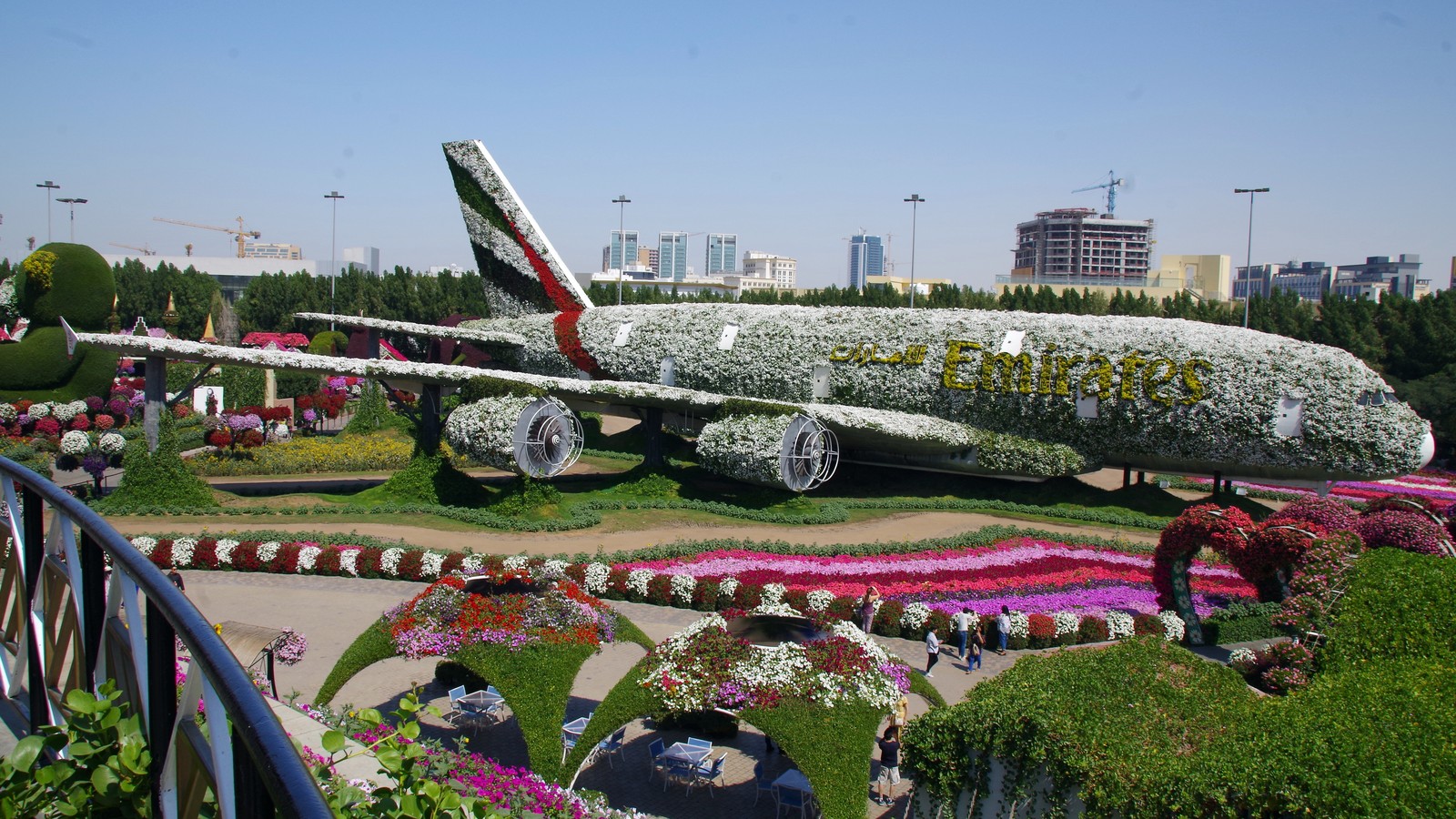 Floral displays at Dubai Miracle Garden