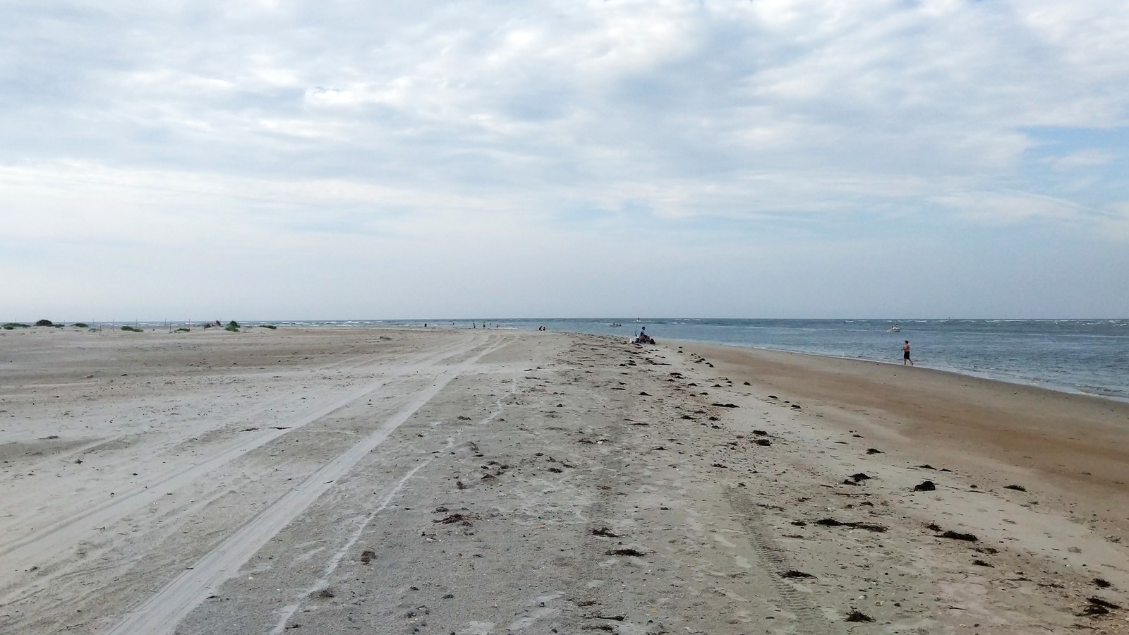 Wide beach at The Point in Emerald Isle