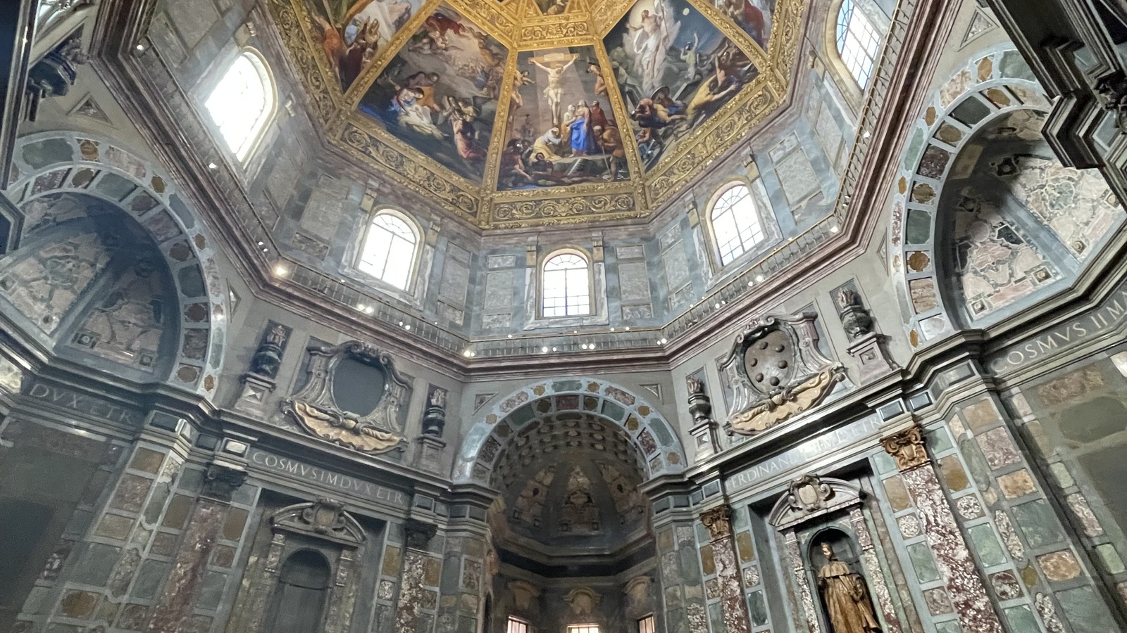 Interior of the Medici Chapels in Florence