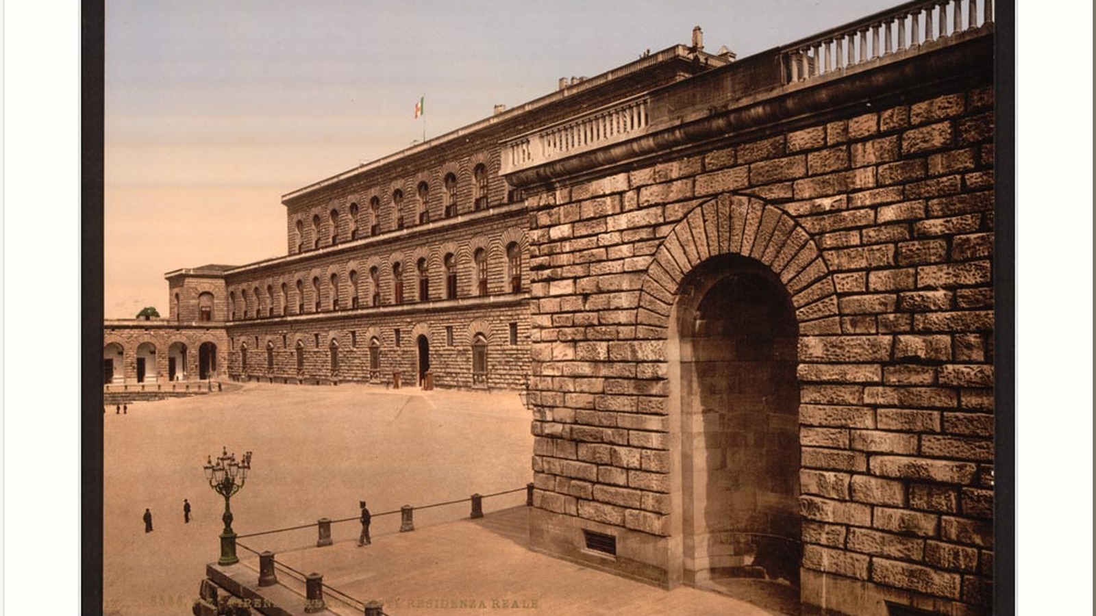 Pitti Palace facade in Florence