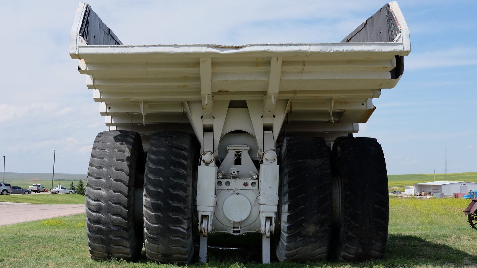 Historic Unit Rig Lectra coal haul truck displayed at Wright Centennial Museum