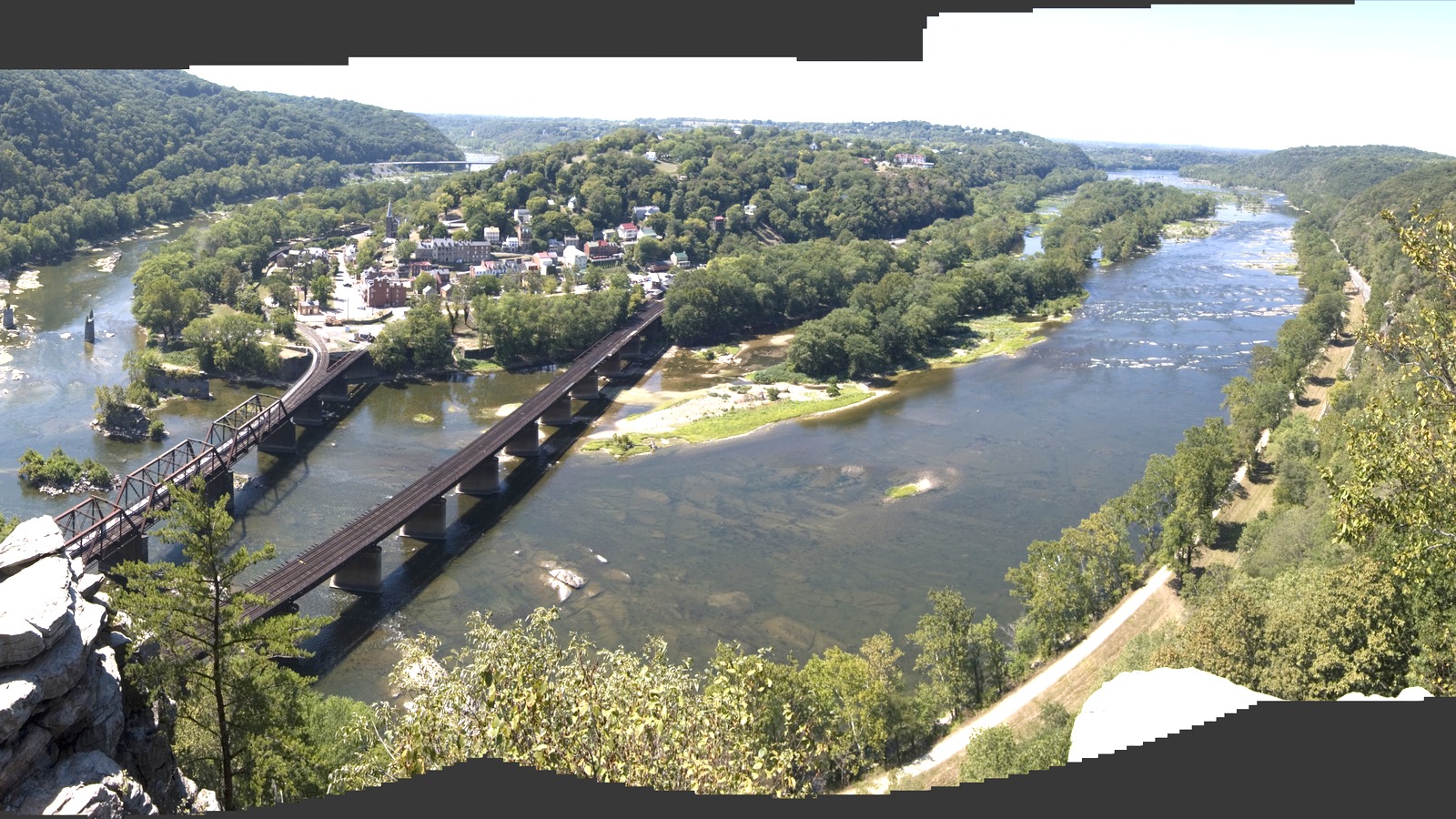 Harpers Ferry viewed from the Maryland Heights overlook