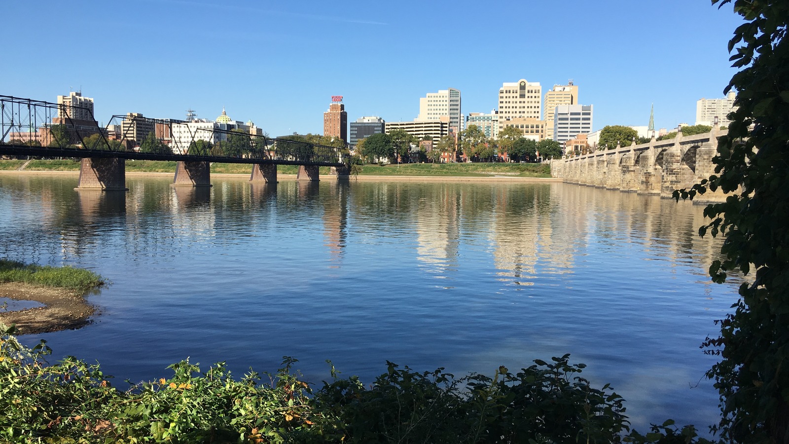 Harrisburg viewed from City Island